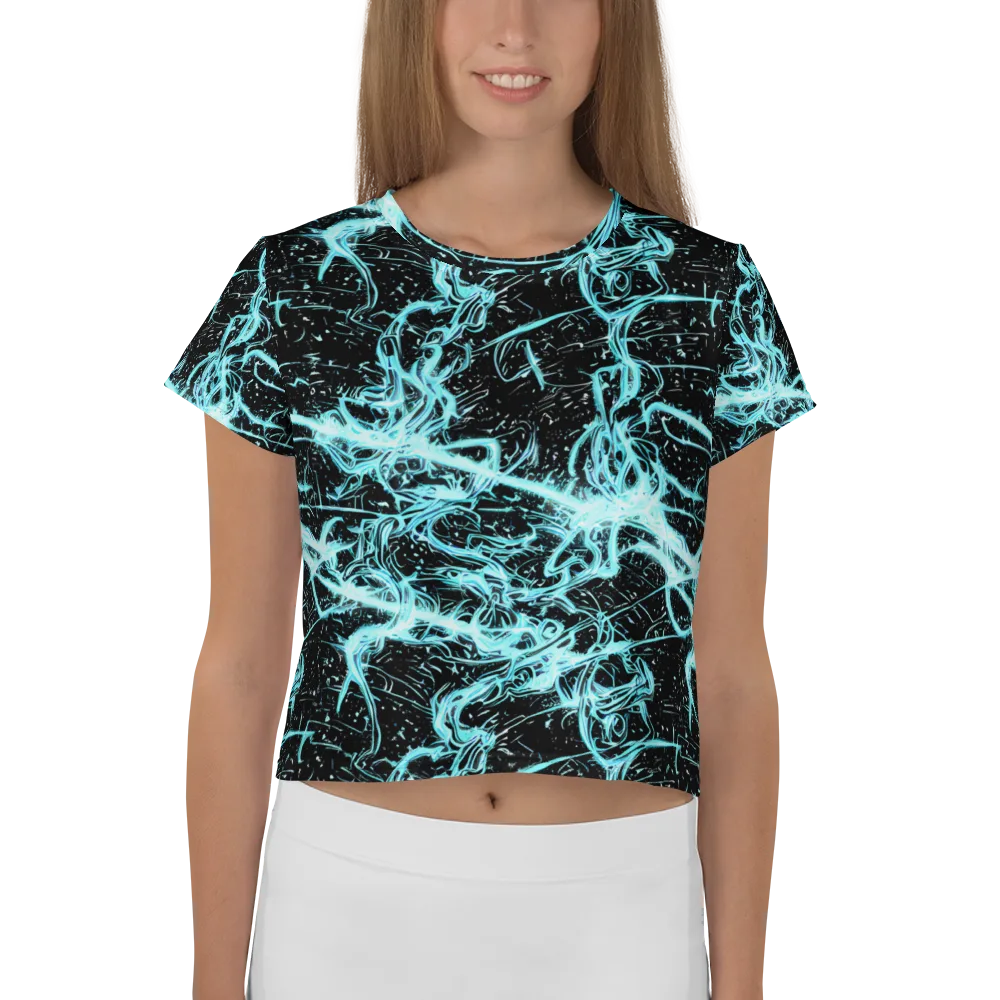 Snyder Swirls on Crop Tee — Front