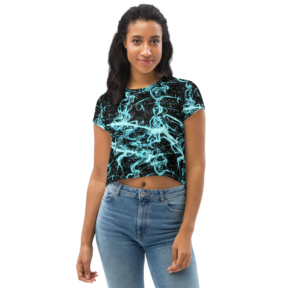 Snyder Swirls on Crop Tee — Front