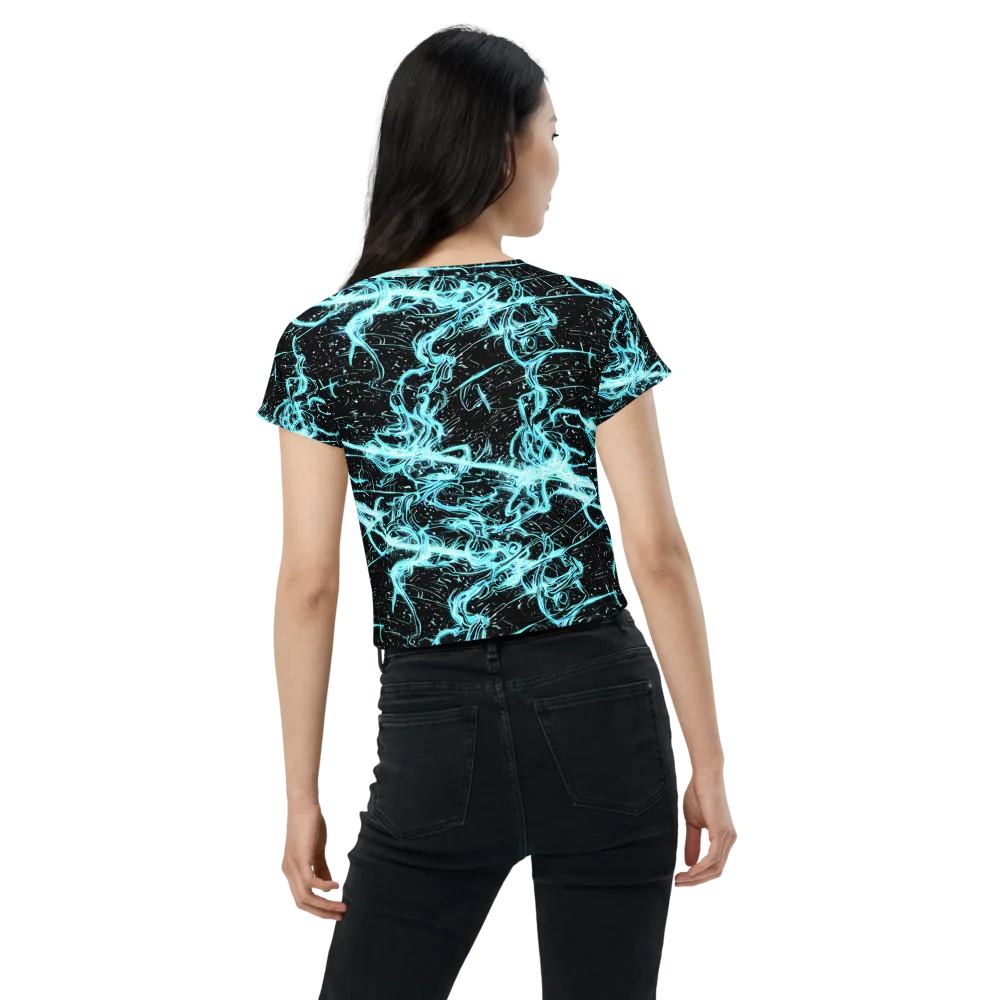 Snyder Swirls on Crop Tee — Back