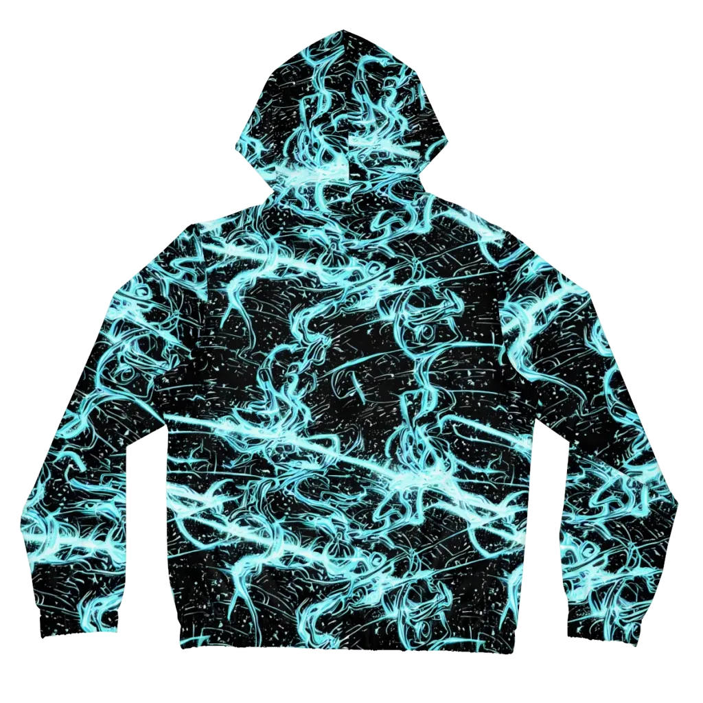 Snyder Swirls on Women's Full-Zip Hoodie — Back