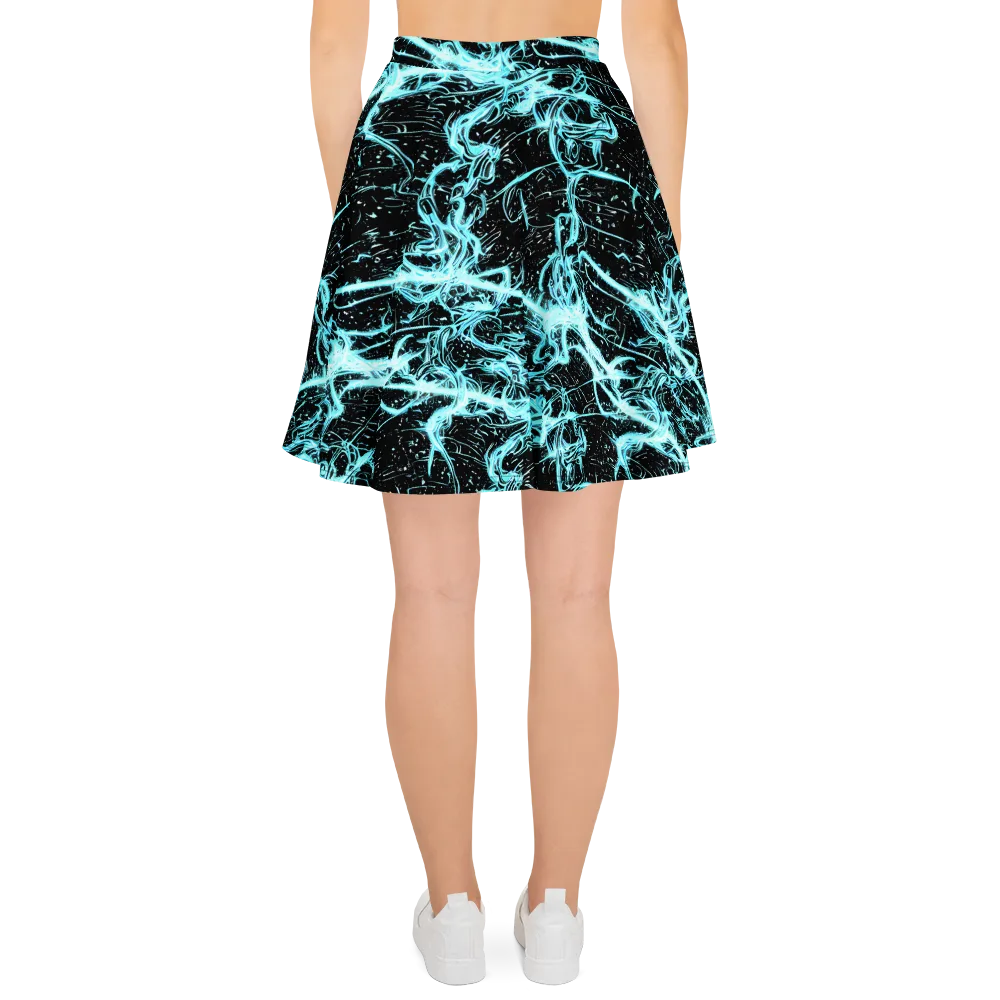 Snyder Swirls on Skater Skirt — Back