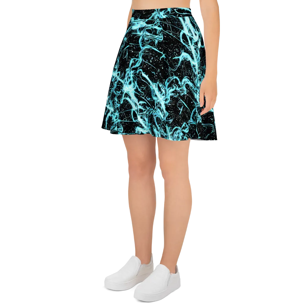 Snyder Swirls on Skater Skirt — Left