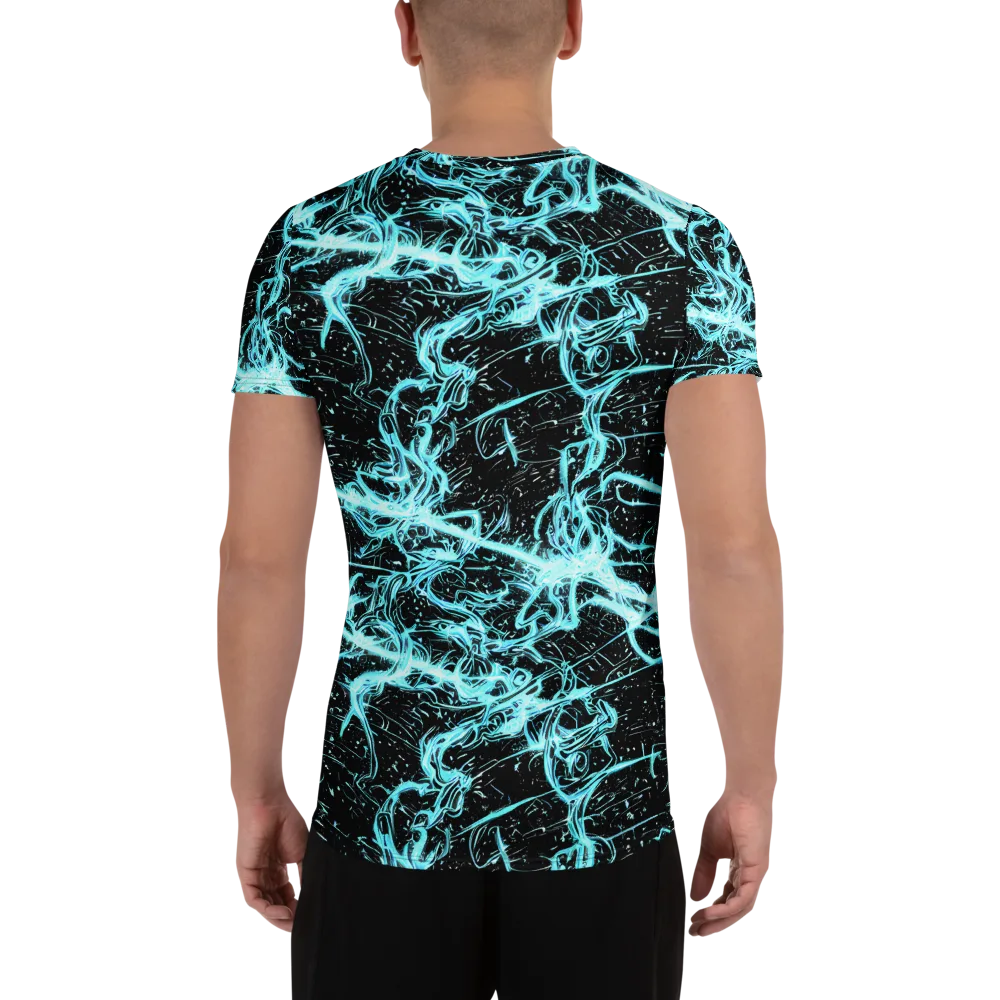 Snyder Swirls on Men's Athletic T-Shirt — Back