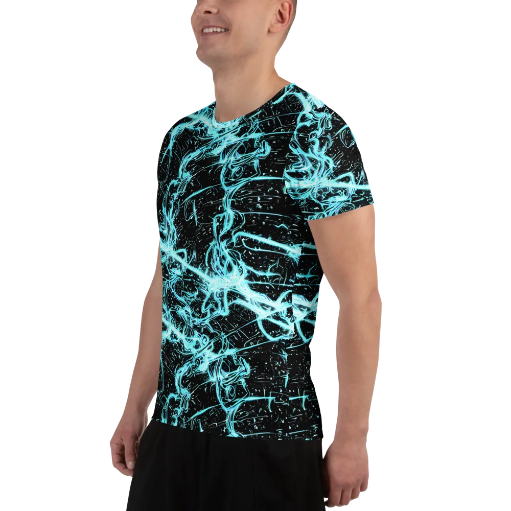 Snyder Swirls on Men's Athletic T-Shirt — Left
