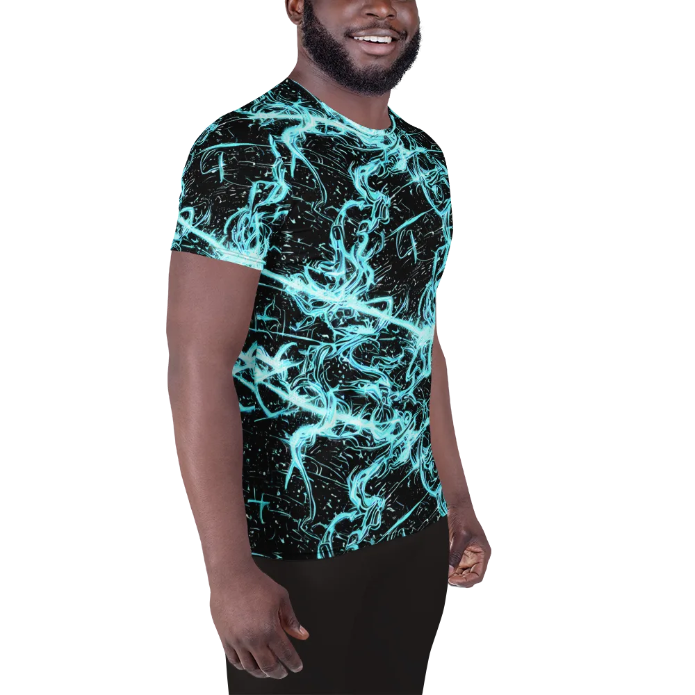 Snyder Swirls on Men's Athletic T-Shirt — Right