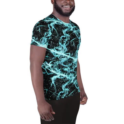 Snyder Swirls on a Men's Athletic T-Shirt