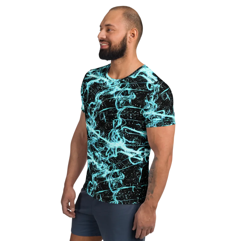 Snyder Swirls on Men's Athletic T-Shirt — Left