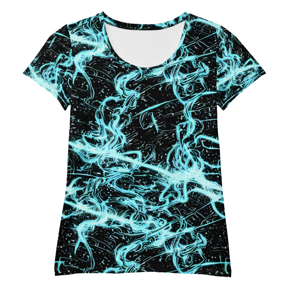 Snyder Swirls on Women's Athletic T-Shirt — Front