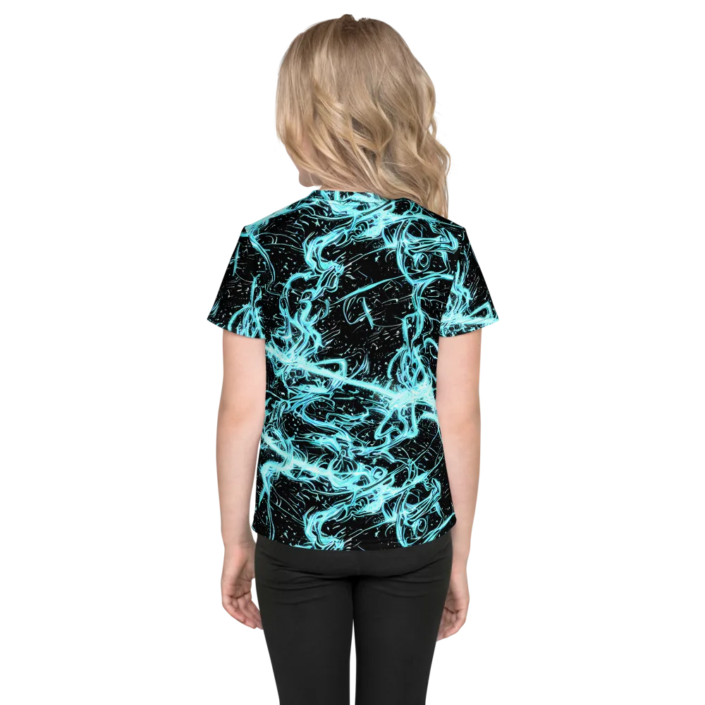 Snyder Swirls on Kids Crew Neck T-Shirt — Back
