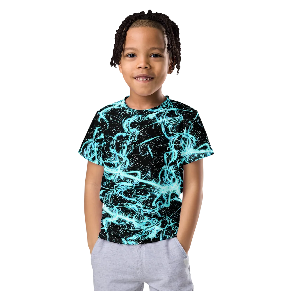 Snyder Swirls on Kids Crew Neck T-Shirt — Front