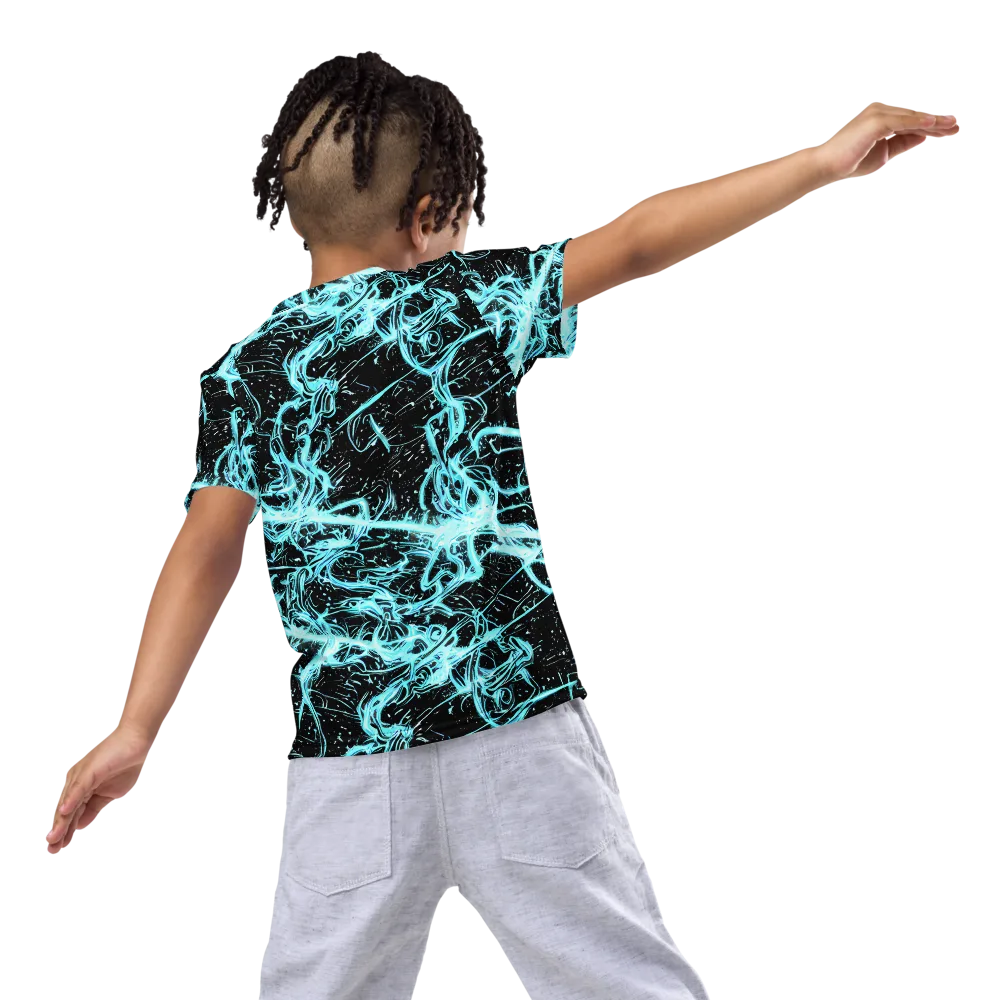 Snyder Swirls on Kids Crew Neck T-Shirt — Back