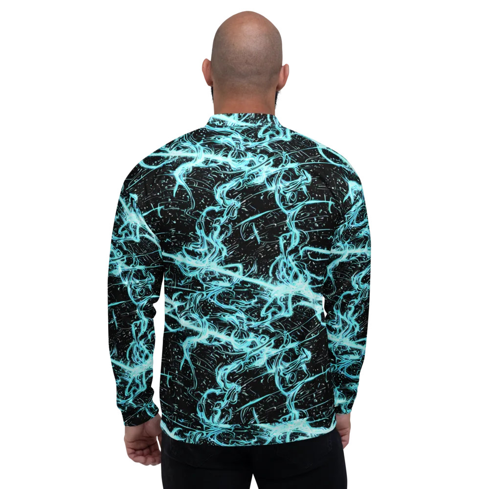 Snyder Swirls on Bomber Jacket — Back