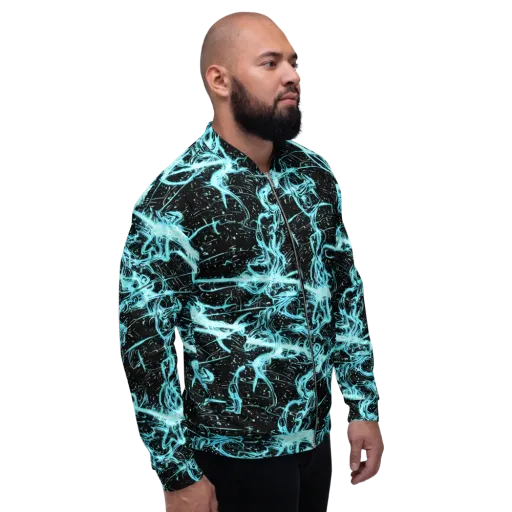 Snyder Swirls on a Bomber Jacket