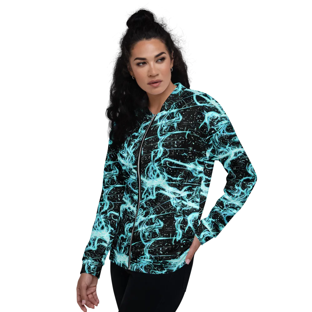 Snyder Swirls on Bomber Jacket — Left