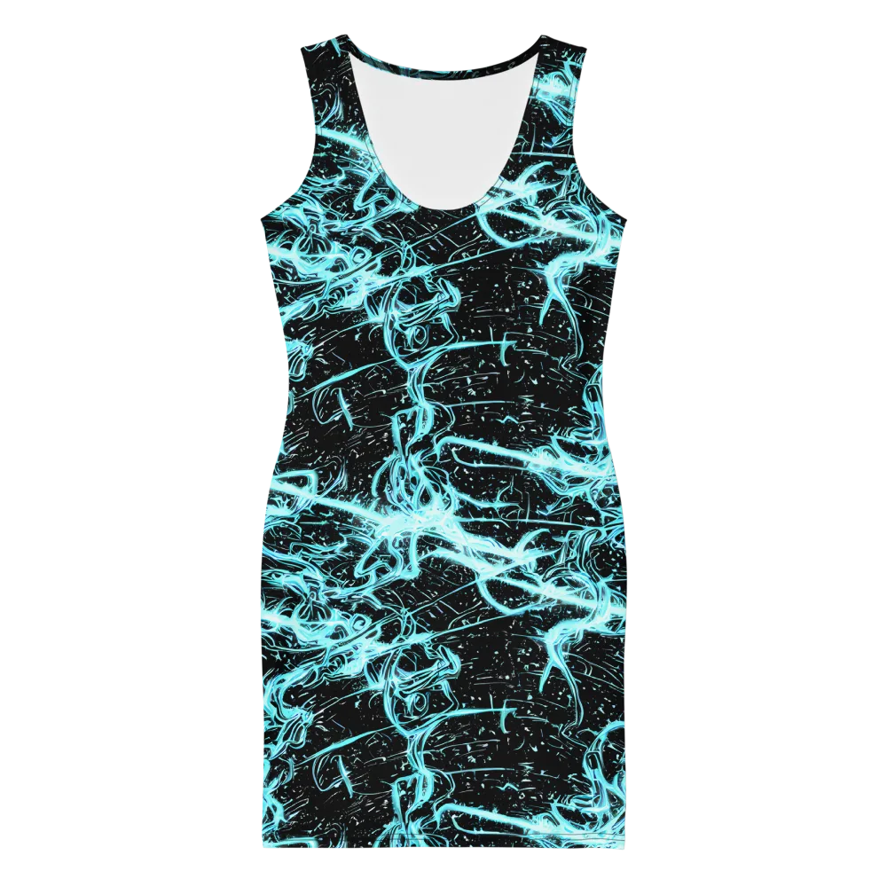 Snyder Swirls on Bodycon Dress — Front