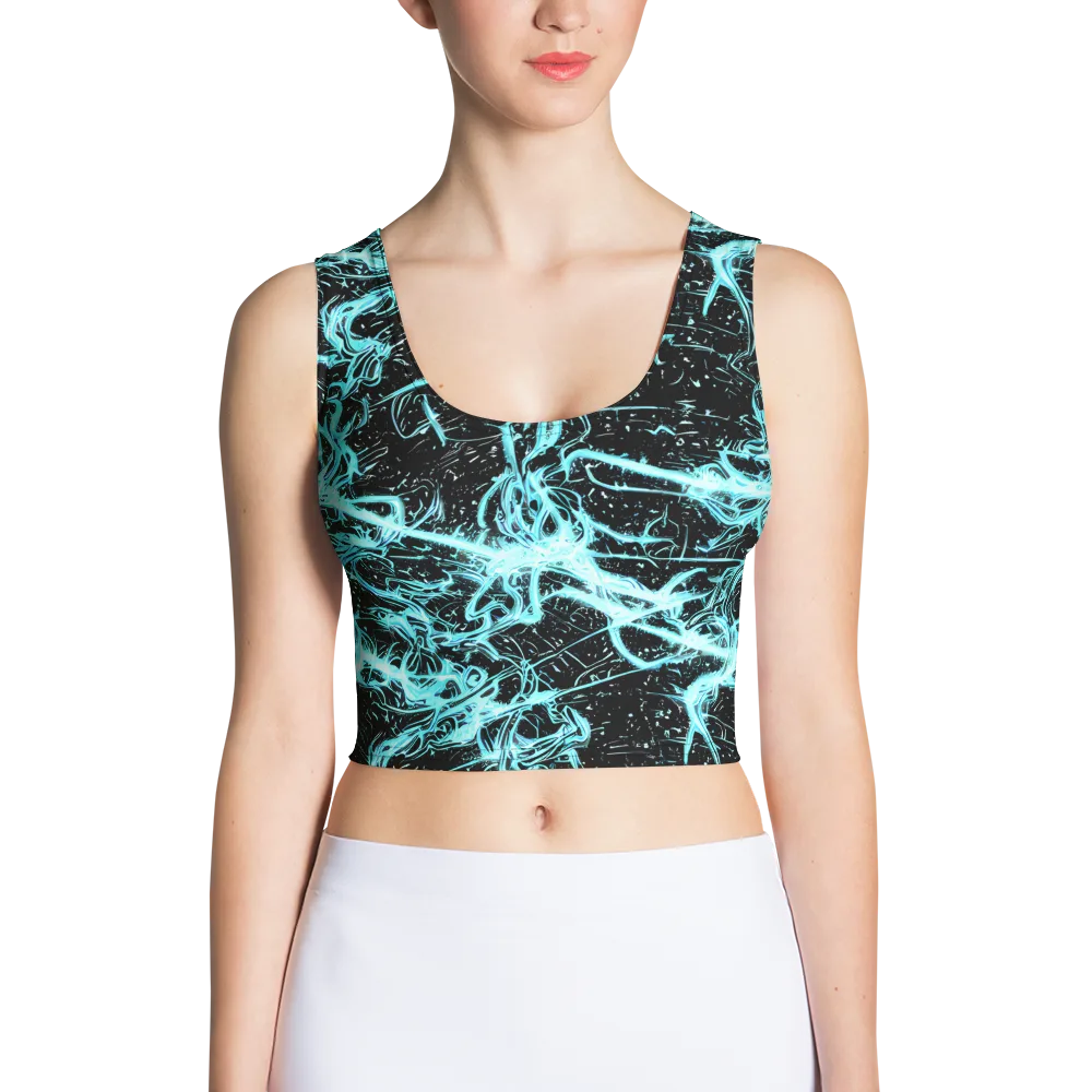 Snyder Swirls on Crop Top — Front