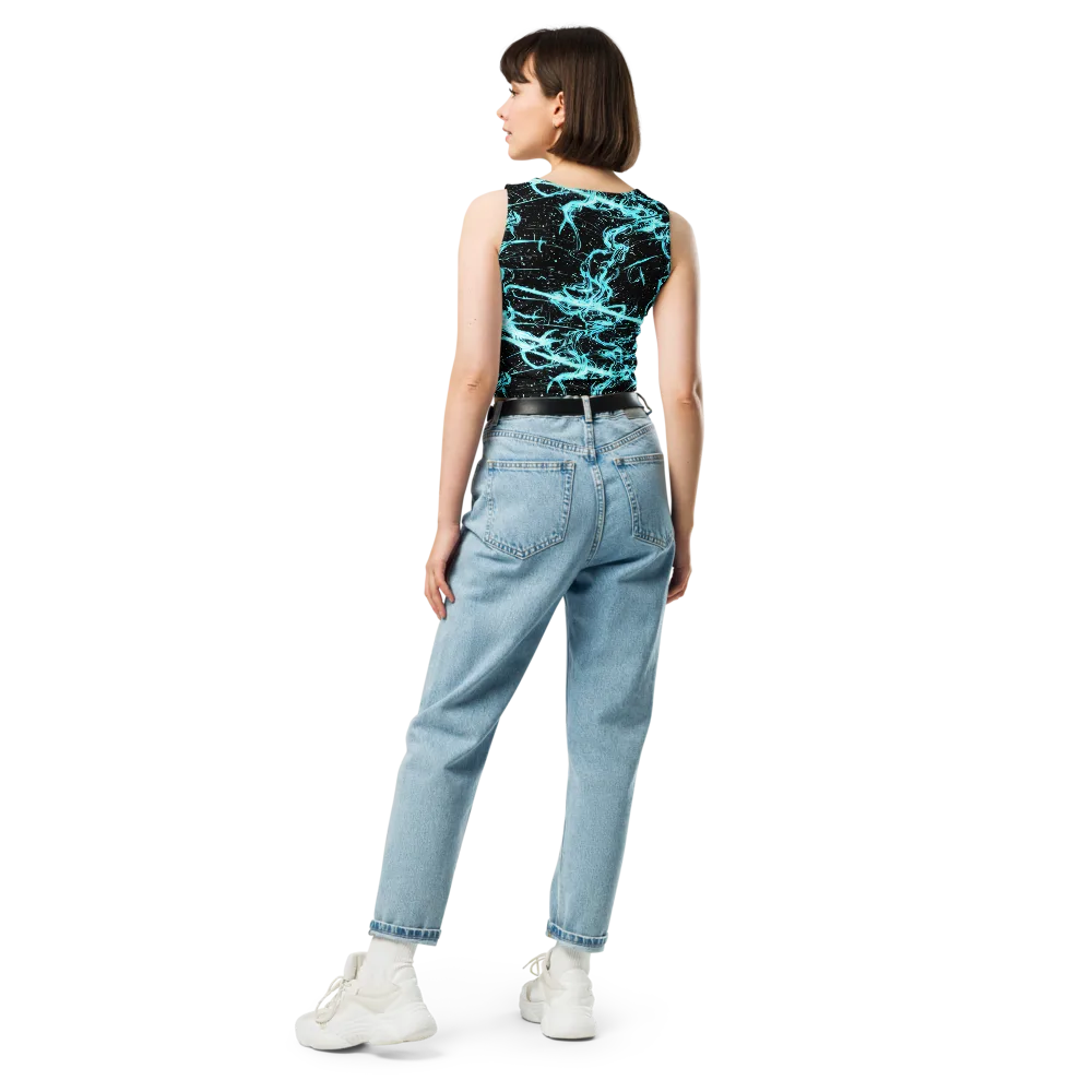 Snyder Swirls on Crop Top — Back