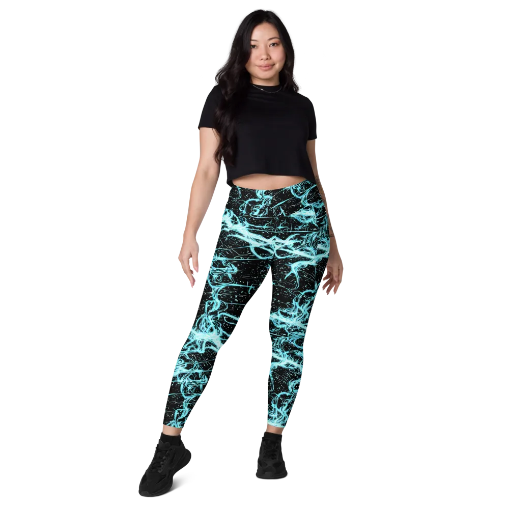 Snyder Swirls on Leggings with Pockets — Front