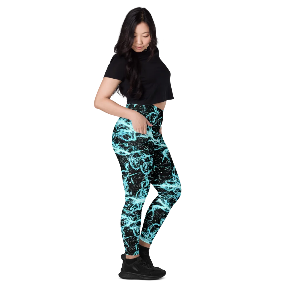 Snyder Swirls on Leggings with Pockets — Right