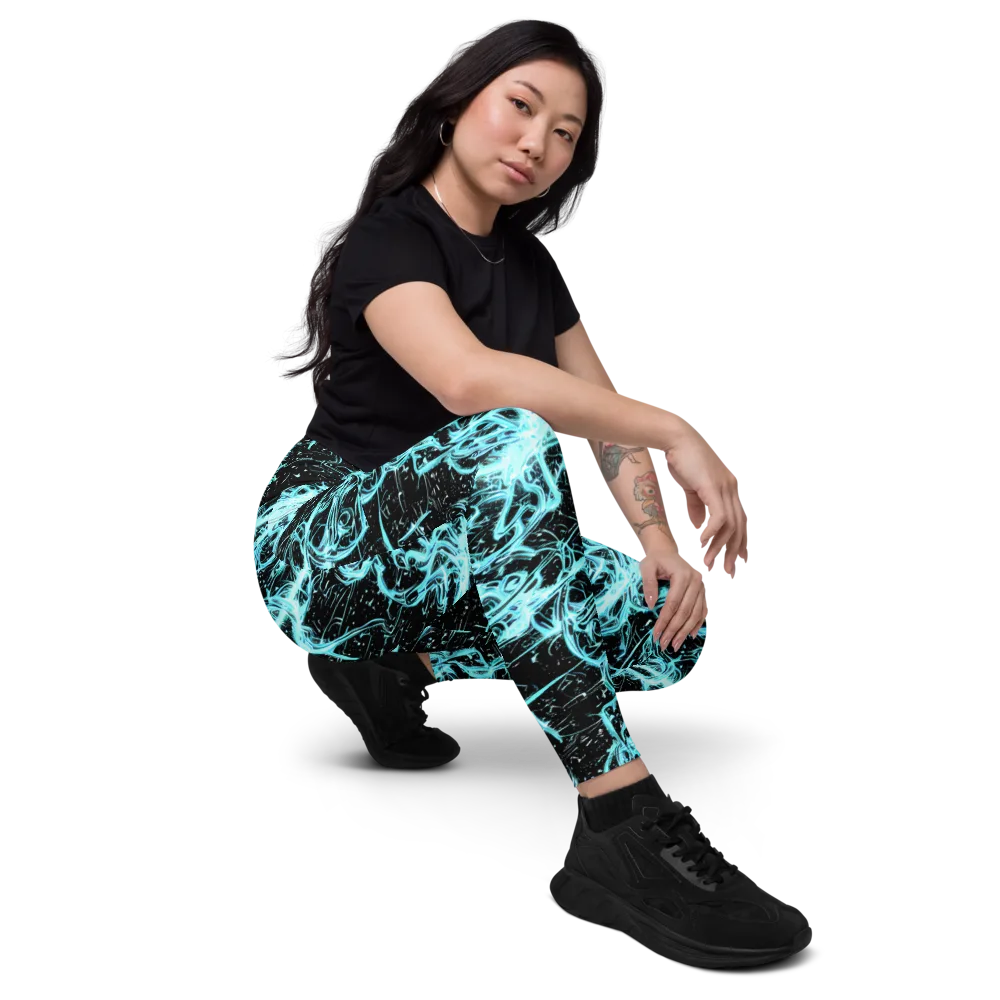 Snyder Swirls on Leggings with Pockets — Right Front