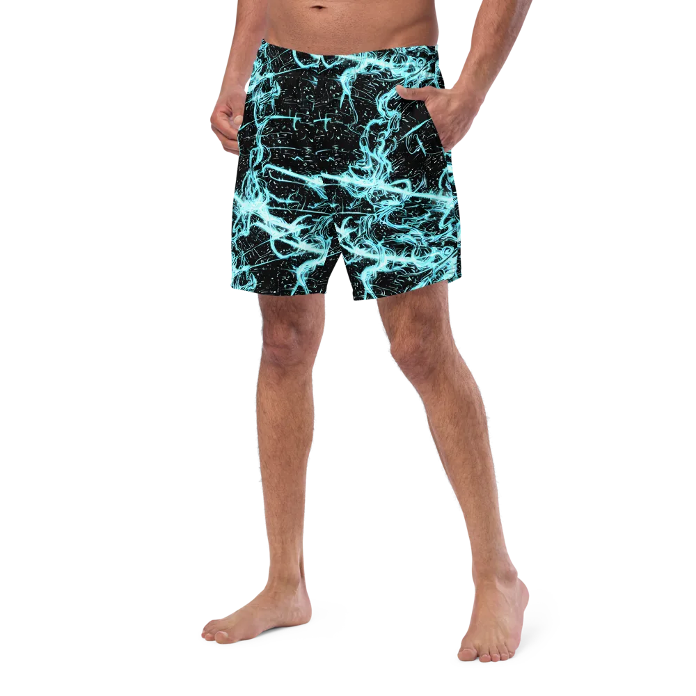 Snyder Swirls on Swim Trunks — Left Front