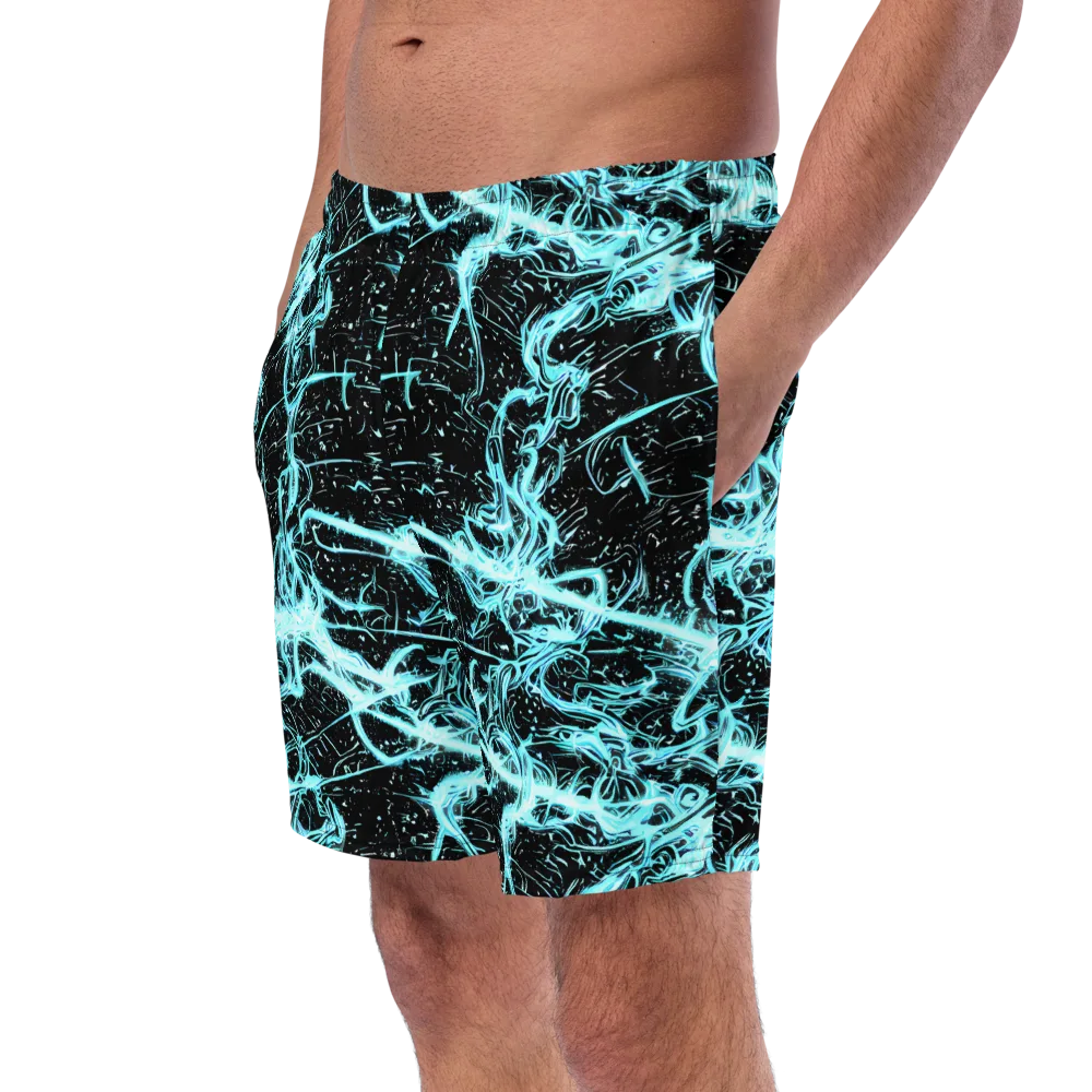 Snyder Swirls on Swim Trunks — Left Front