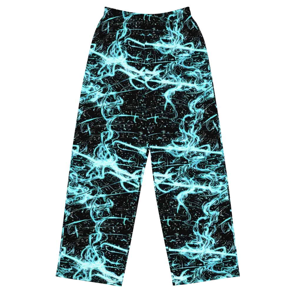 Snyder Swirls on Wide-Leg Pants — Front