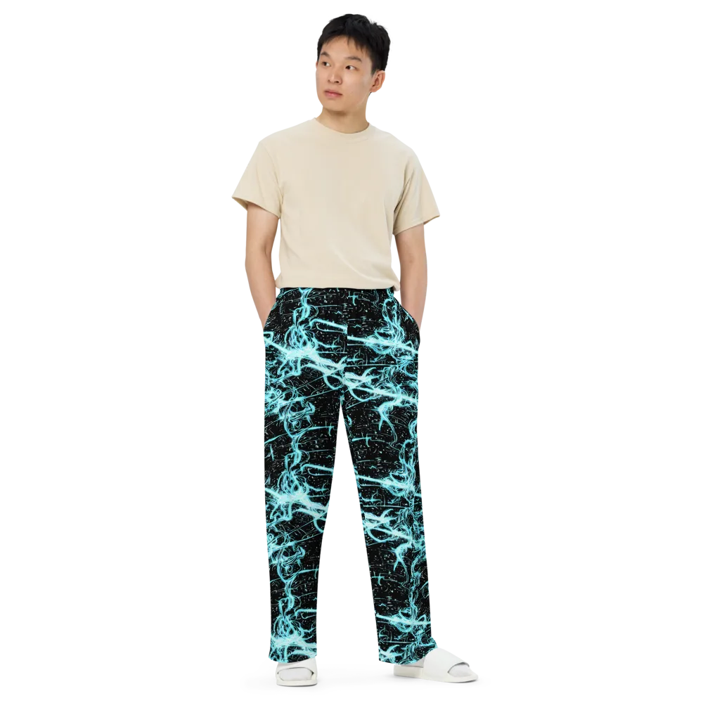 Snyder Swirls on Wide-Leg Pants — Front