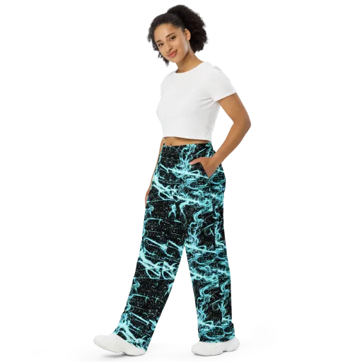 Snyder Swirls on a Wide-Leg Pants