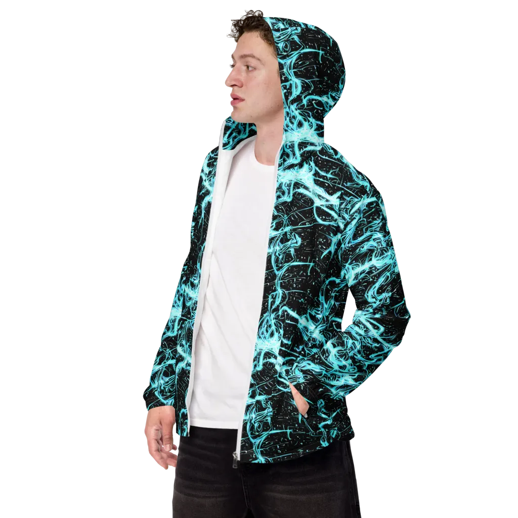 Snyder Swirls on Men's Windbreaker — Left Front