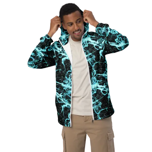 Snyder Swirls on a Men's Windbreaker
