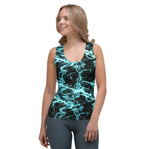 Snyder Swirls on a Women's Tank Top
