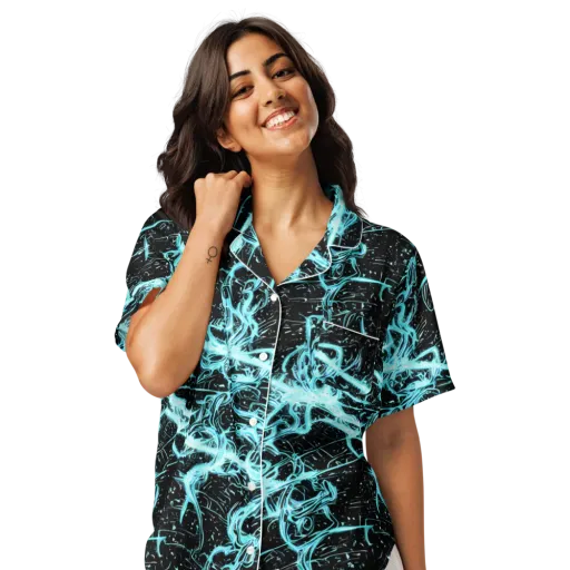 Snyder Swirls on a Women's Short Sleeve Pajama Top