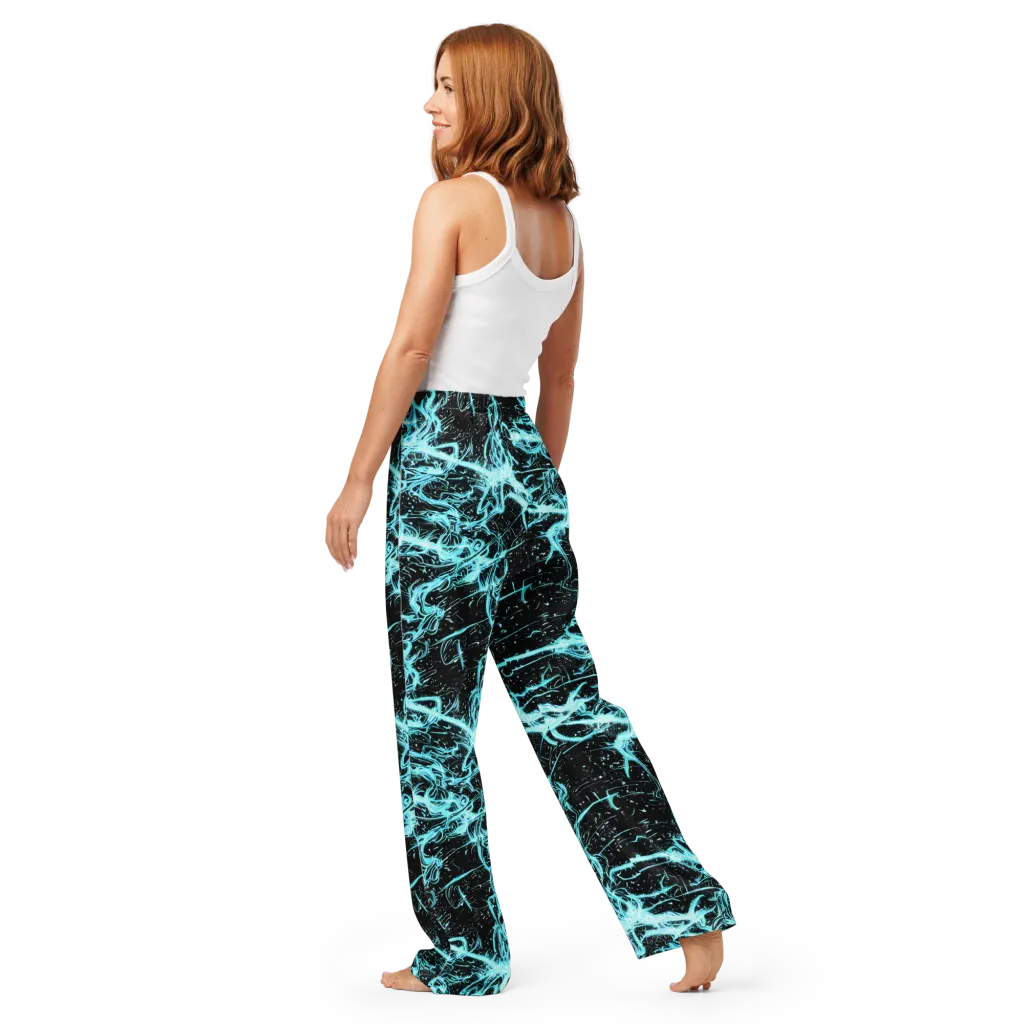 Snyder Swirls on Women's Pajama Pants — Back