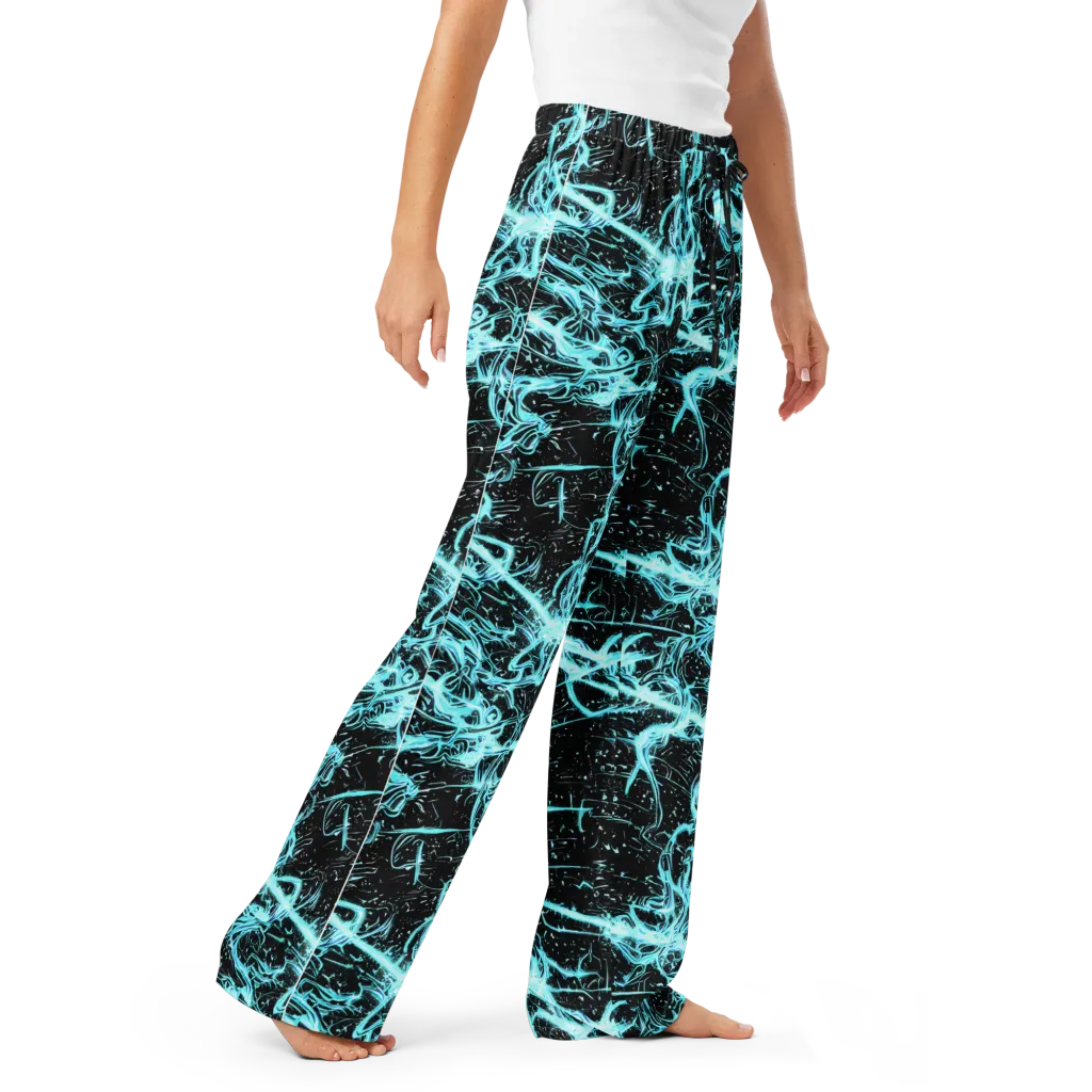 Snyder Swirls on Women's Pajama Pants — Right Front