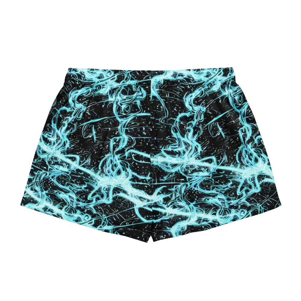 Snyder Swirls on Women's Pajama Shorts — Back
