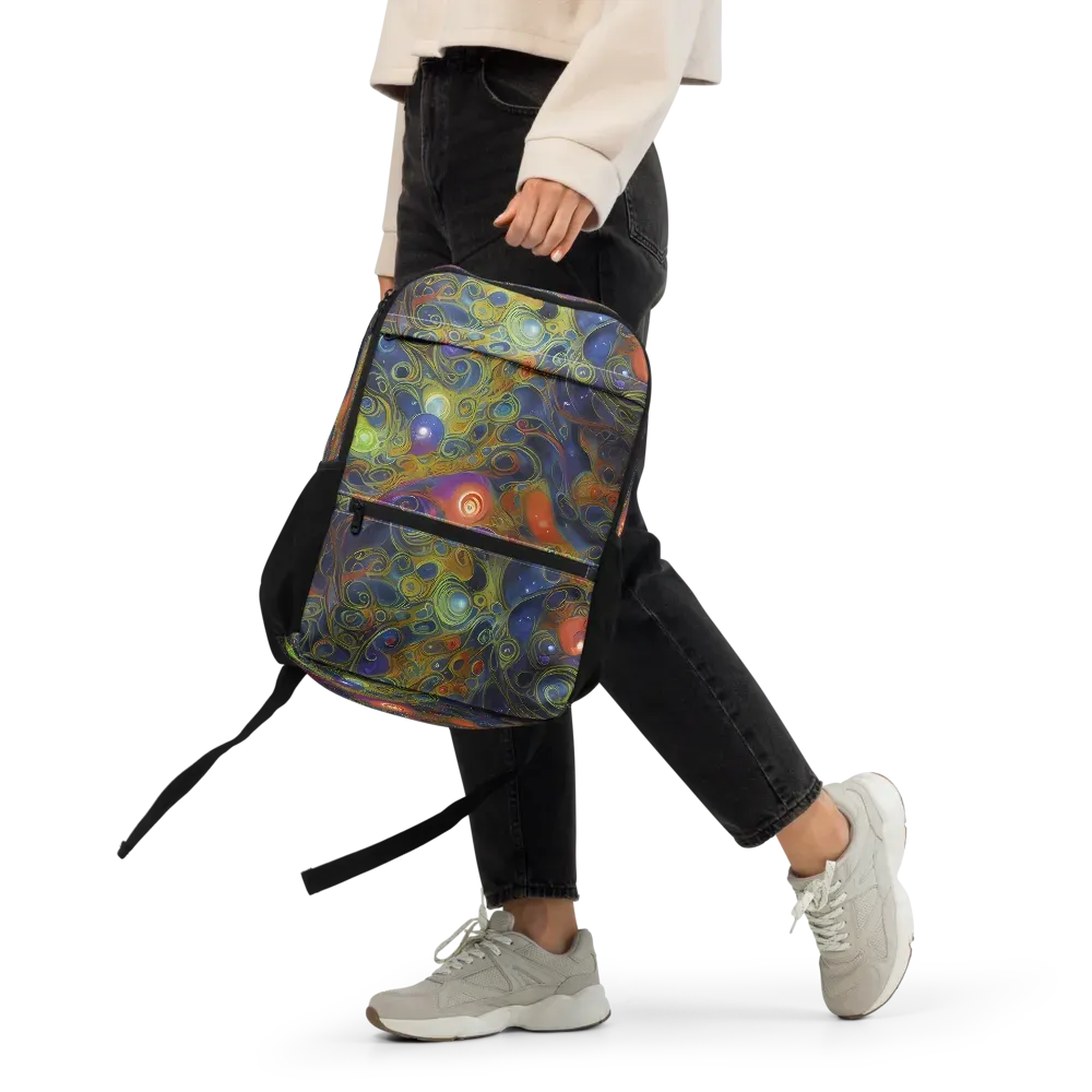 Nebula Marbling on Utility Backpack — Front