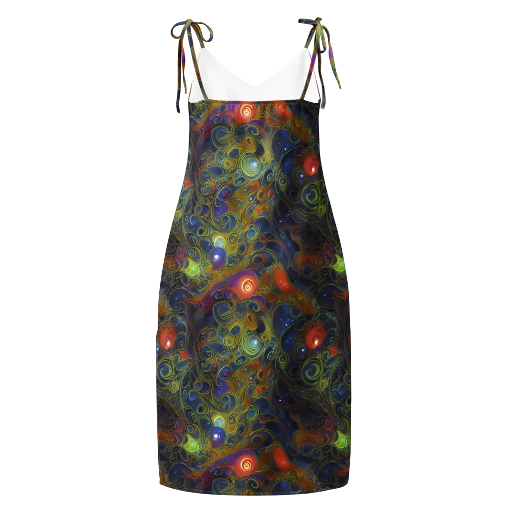 Nebula Marbling on Slip Dress — Back