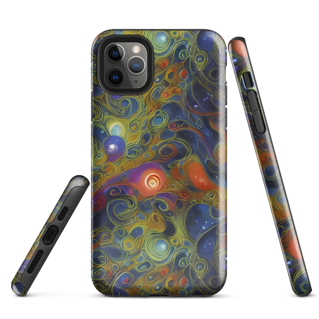Nebula Marbling on Tough Case for iPhone® — Front