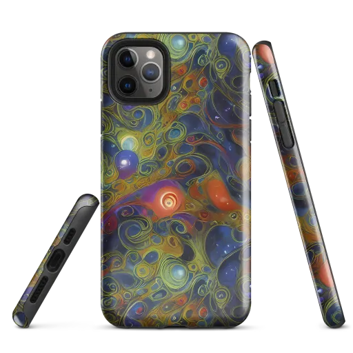 Nebula Marbling on a Tough Case for iPhone®