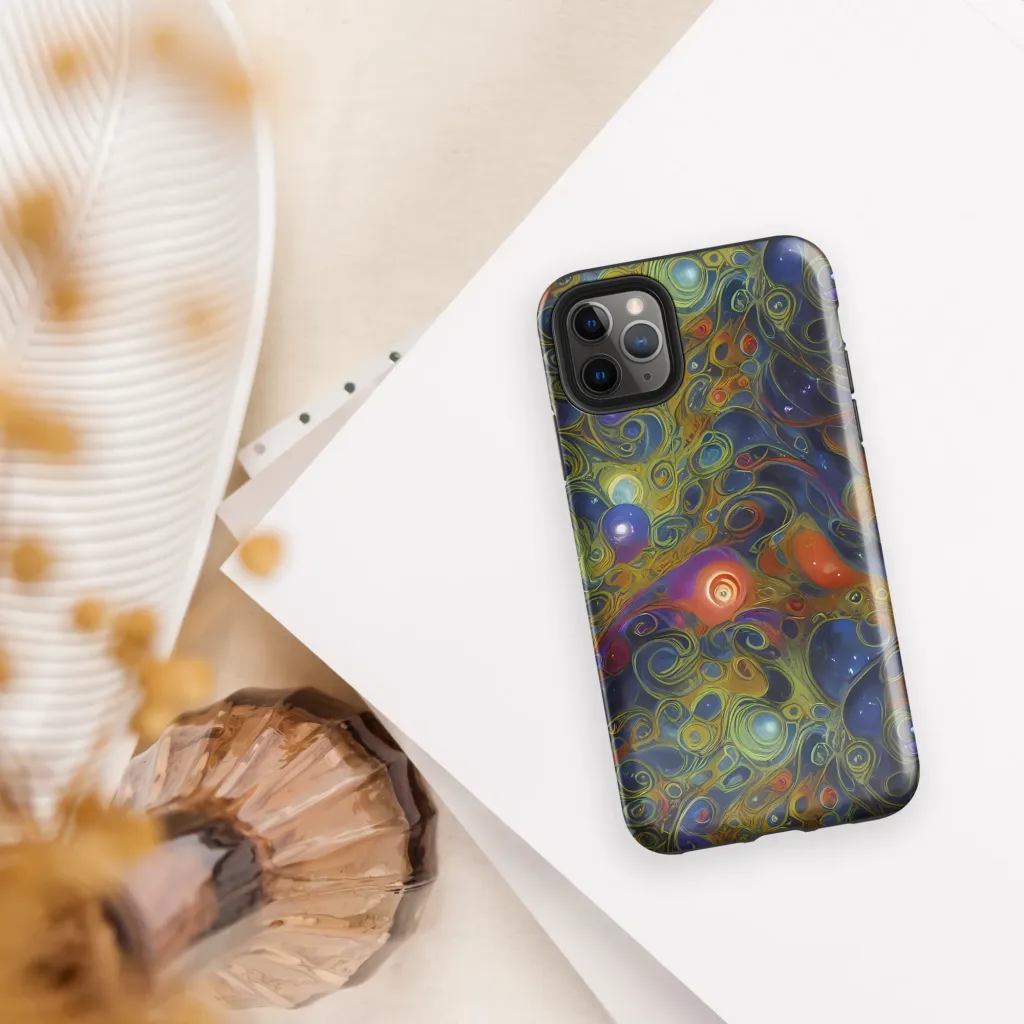 Nebula Marbling on Tough Case for iPhone® — Front