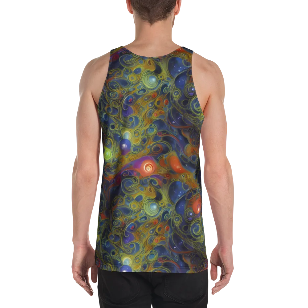 Nebula Marbling on Men's Tank Top — Back
