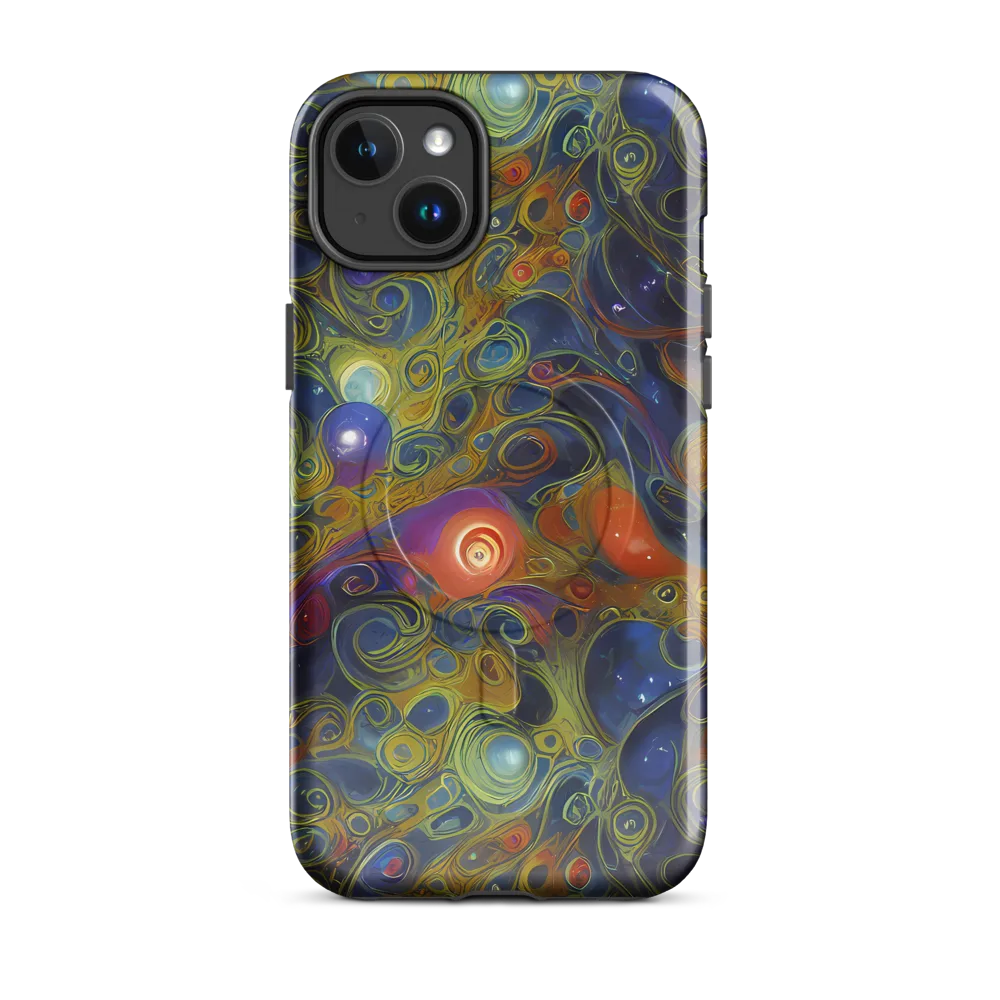 Nebula Marbling on MagSafe Tough Case for iPhone® — Front