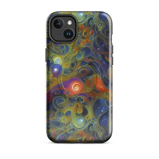 Nebula Marbling on a MagSafe Tough Case for iPhone®