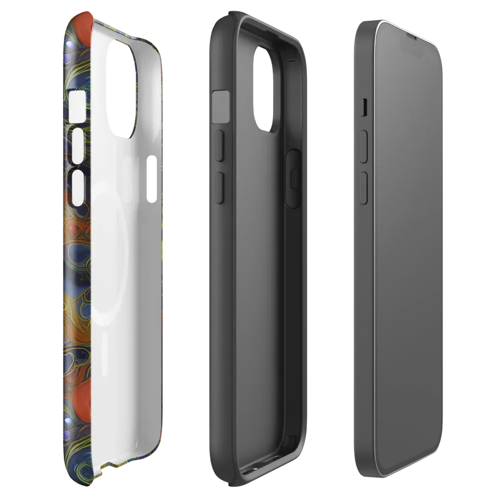 Nebula Marbling on MagSafe Tough Case for iPhone® — Front