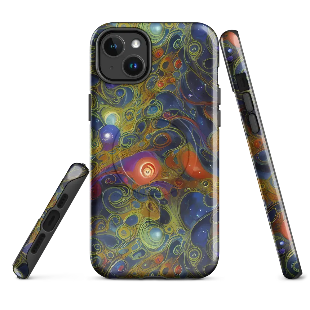 Nebula Marbling on MagSafe Tough Case for iPhone® — Front