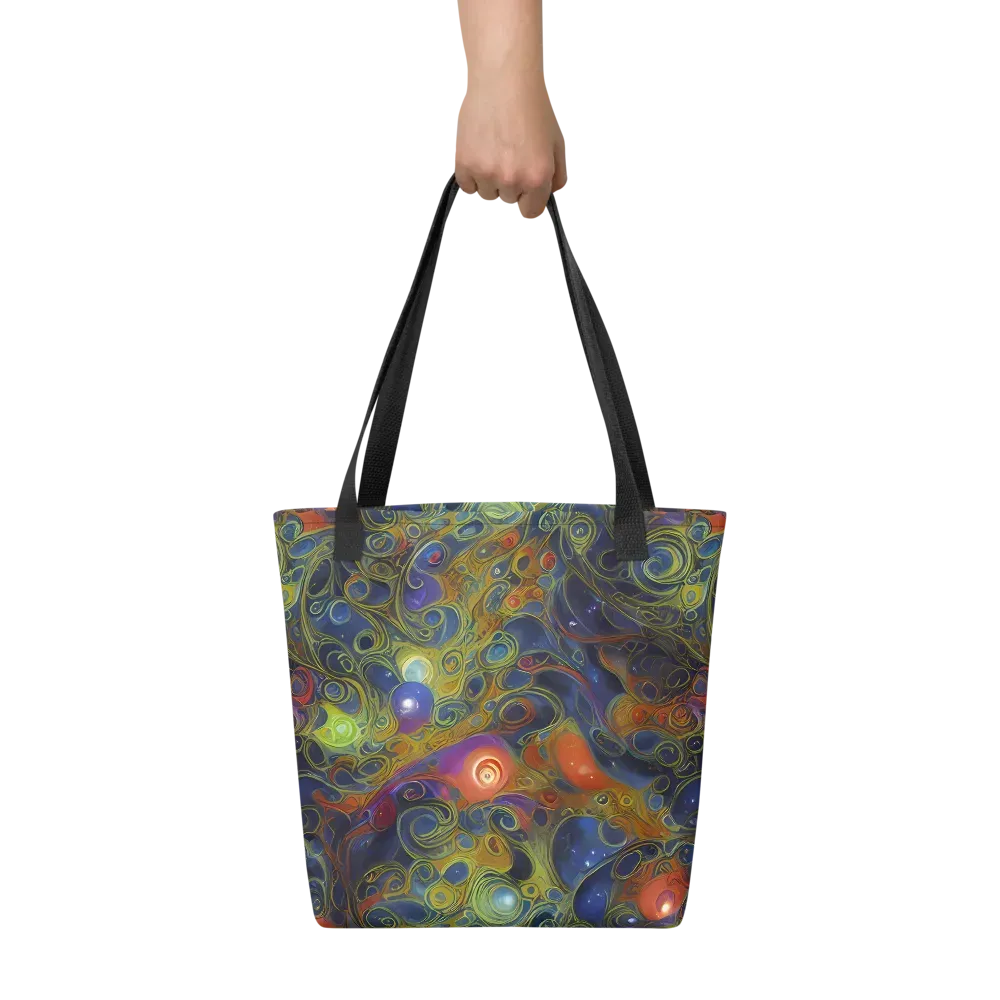 Nebula Marbling on Tote Bag — Front