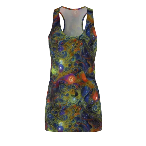 Nebula Marbling on a Racerback Dress