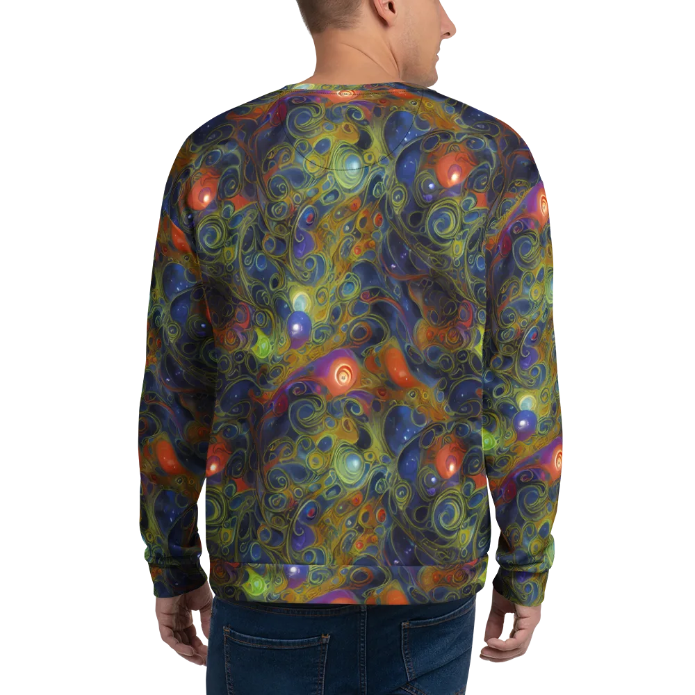 Nebula Marbling on Sweatshirt — Back