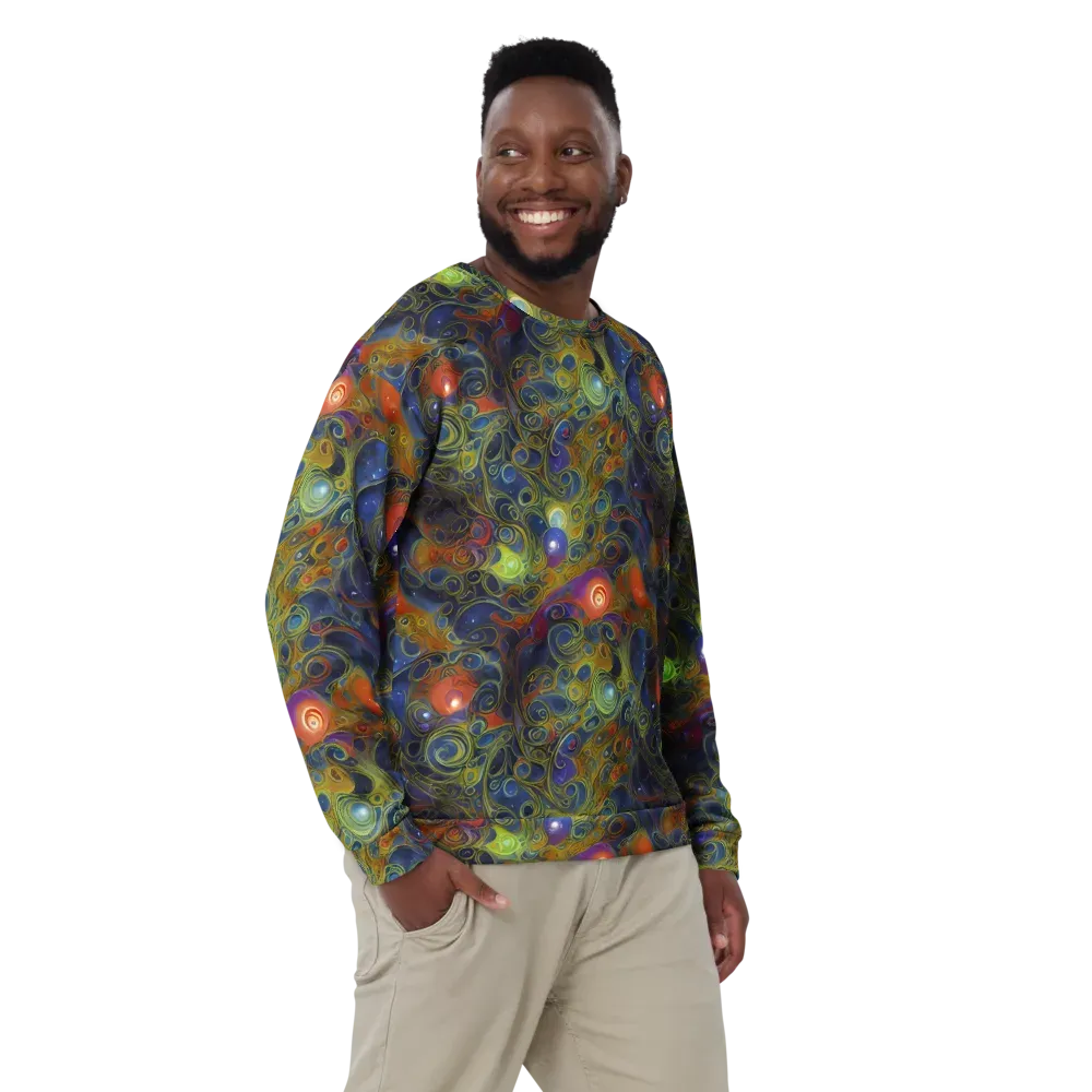 Nebula Marbling on Sweatshirt — Front